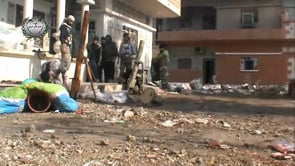 استهداف  قوات النظام بقذائف الهاون من قبل لواء جند الرحمن في الصناعة في محافظة دير الزور