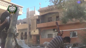 استهداف  قوات النظام بقذائف الهاون من قبل لواء جند الرحمن  في الصناعة في محافظة دير الزور