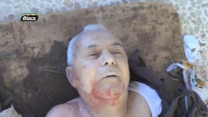 جثمان محمود محمد المقداد في حي طريق حلب في مدينة حماة