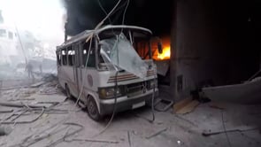 قصف  قوات النظام مدينة سقبا في محافظة ريف دمشق