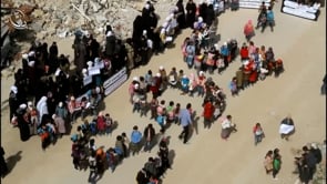 تقرير حول وقفة المدنيين في مدينة داريا في ريف دمشق