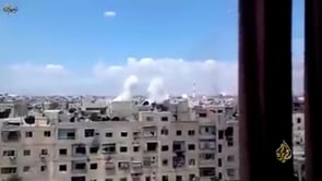 تقرير حول الحملة العسكرية التي شنها النظام السوري على مخيم اليرموك وجنوب دمشق على قناة الجزيرة