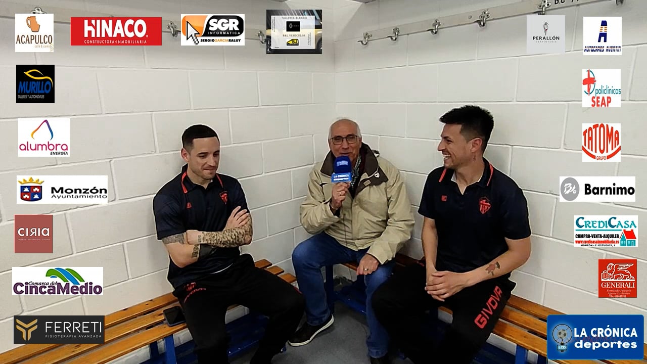 LEO  MARQUEZ / ERIC JEREZ (Jugadores Monzón) Épila 1-2 At.Monzón Alumbra / J 31 / 3ª División