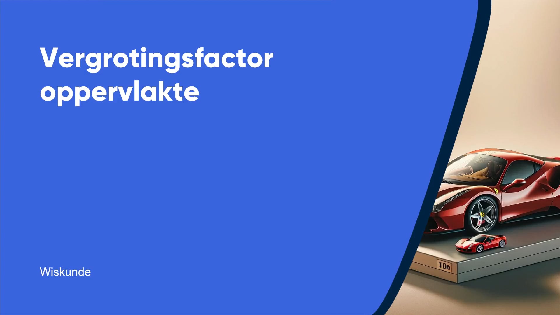 Vergrotingsfactor oppervlakte