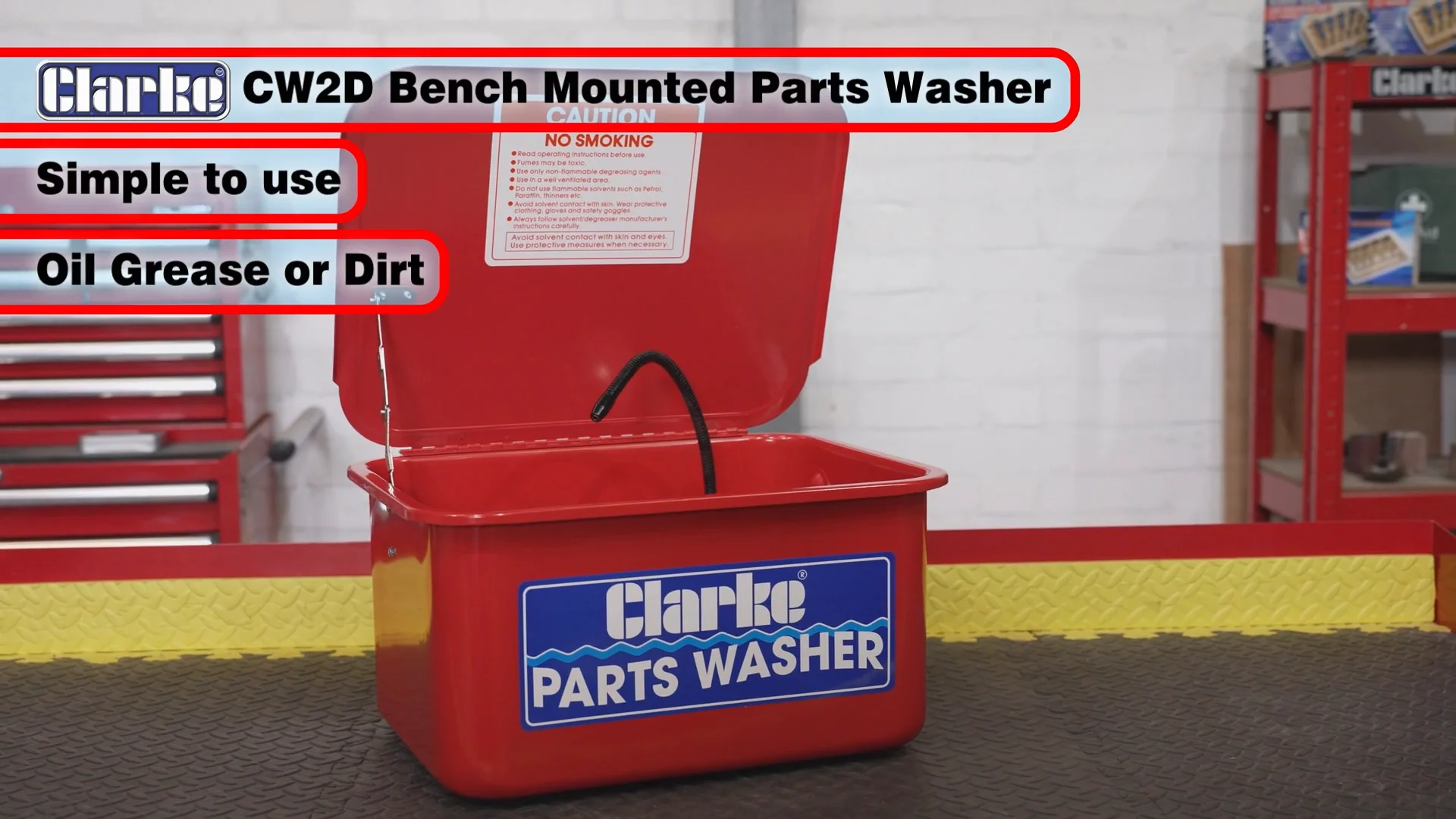 Clarke CW2D Parts Washer on Vimeo