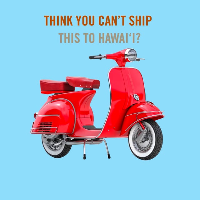 Ship to Hawaii Social Ad Campaign - Moped