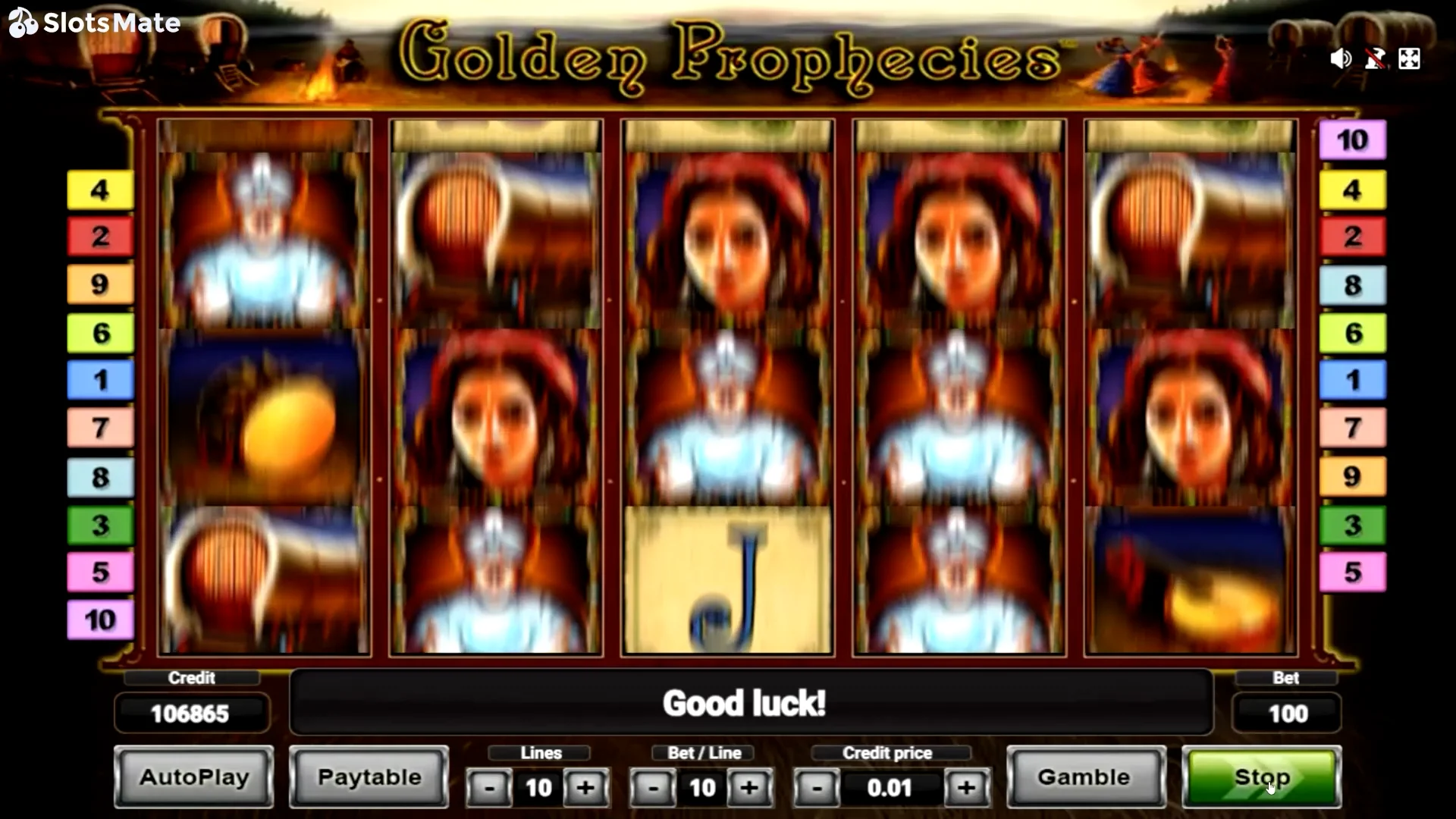 Golden Prophecies Deluxe slot