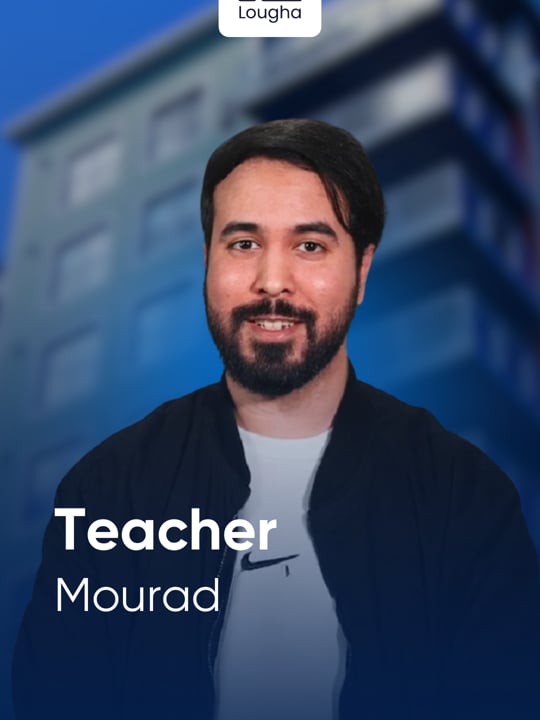 Prof Mourad, English teacher at Lougha Institute