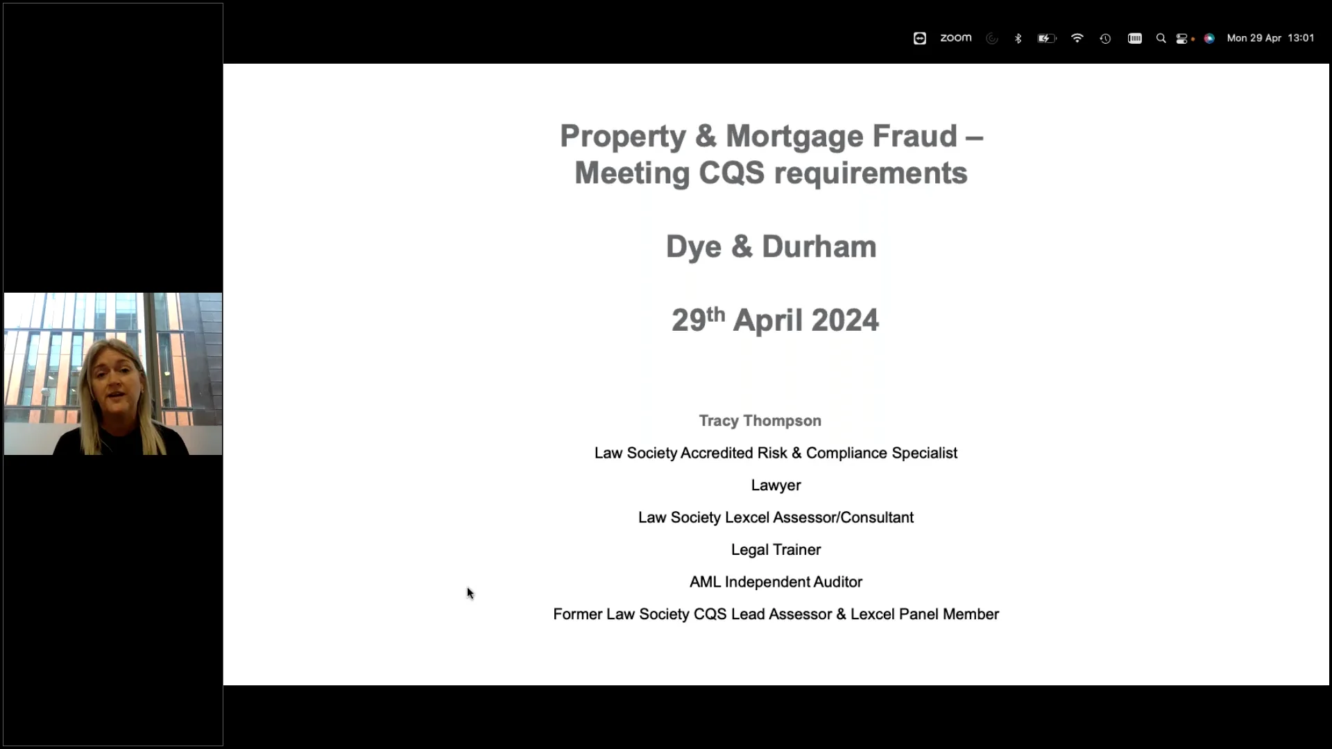 Industry Insights Webinar: Property and mortgage fraud - meeting CQS ...