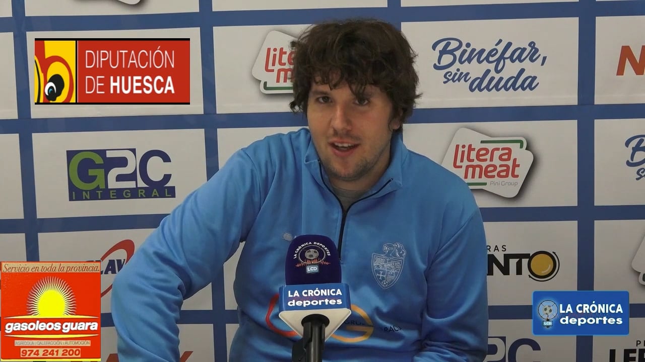 LUIS ARCAS (Entrenador Binéfar) CD Binéfar 1-0 CD Illueca / Jor. 31 / Tercera Rfef