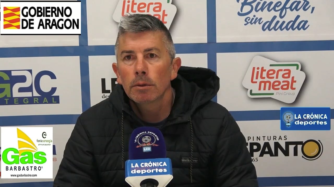 JORGE ABAD (Entrenador Illueca) CD Binéfar 1-0 CD Illueca / Jor. 31 / Tercera Rfef