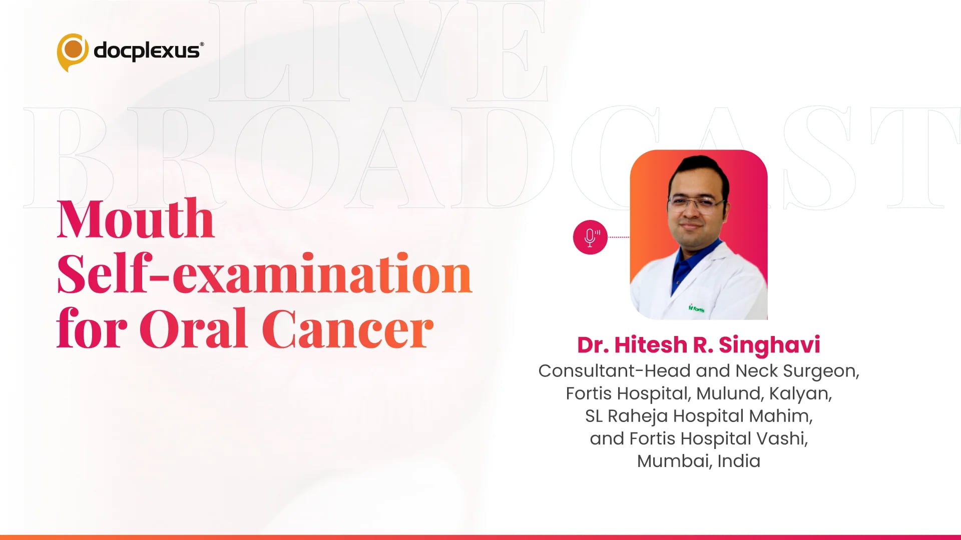 Mouth Self-examination for Oral Cancer