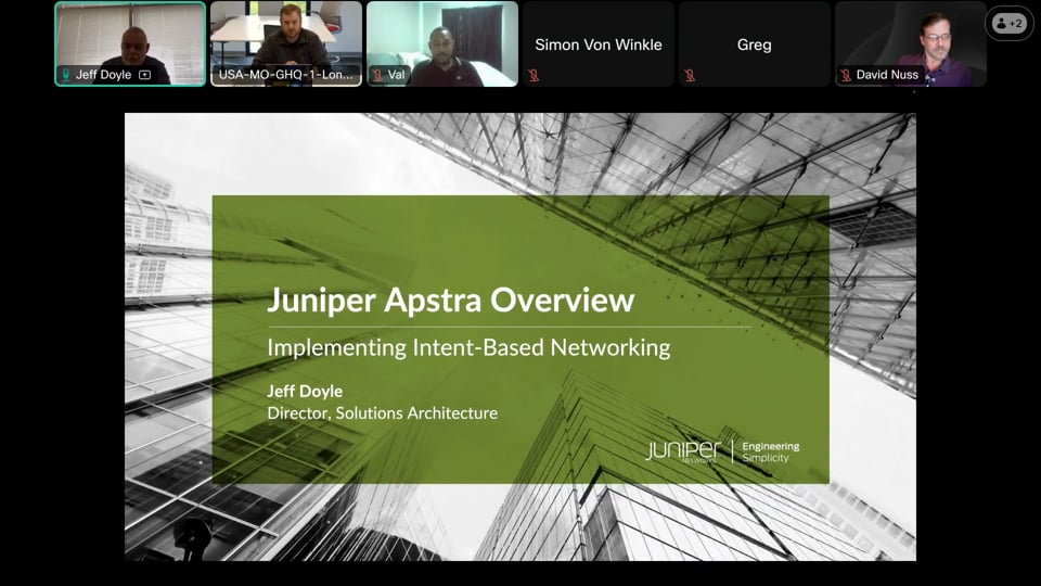 Programmability and Automation Meetup: An Introduction to Juniper Apstra
