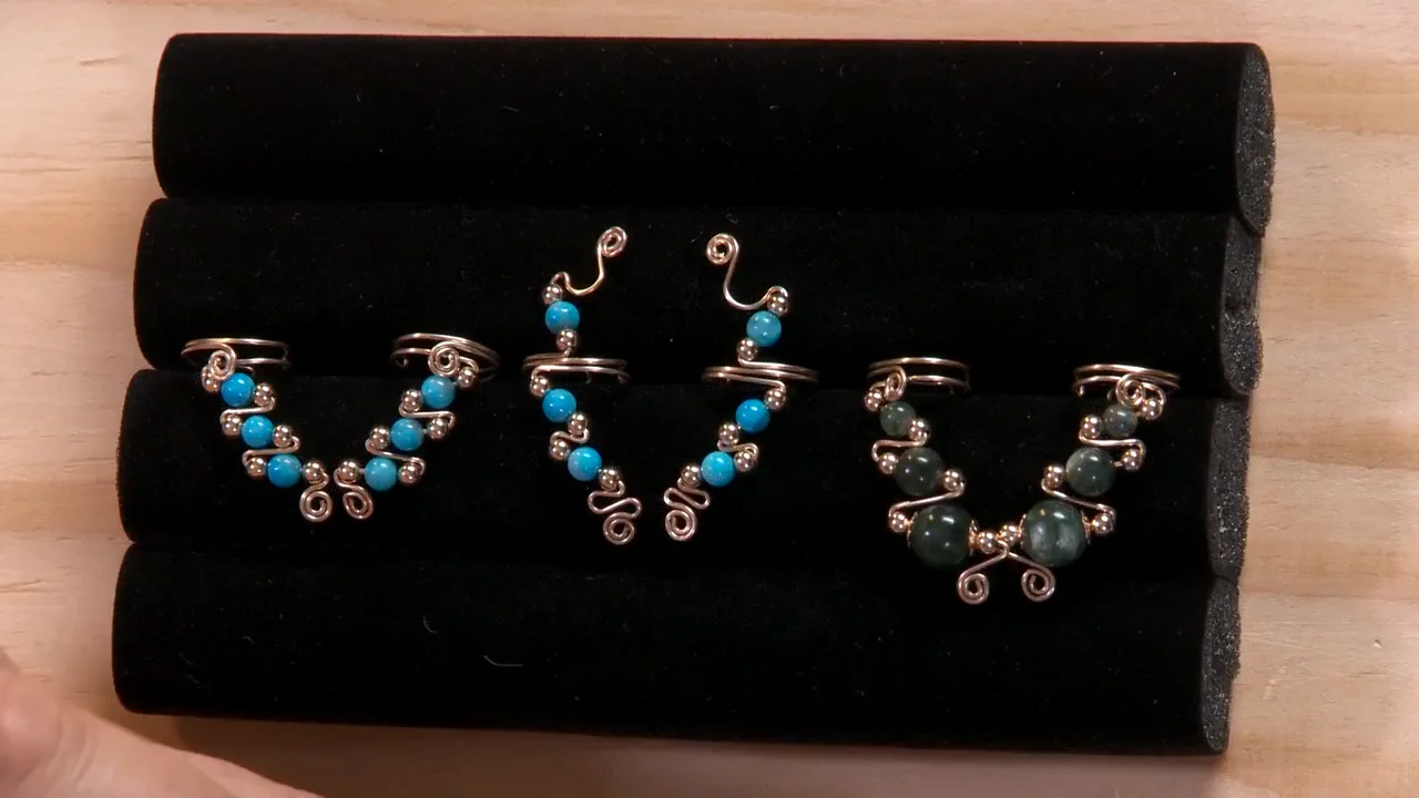 ピアス [VINTAGE HOLLYWOOD] [SET]Four-way Drop Earcuff Earring Vintage RHINESTONE DANGLE EARRINGS Costume Jewelry Clear
