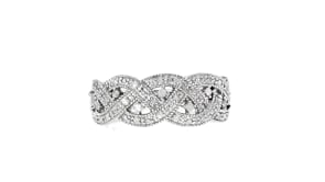13 ct. t.w. Diamond Crisscross Ring in Sterling Silver