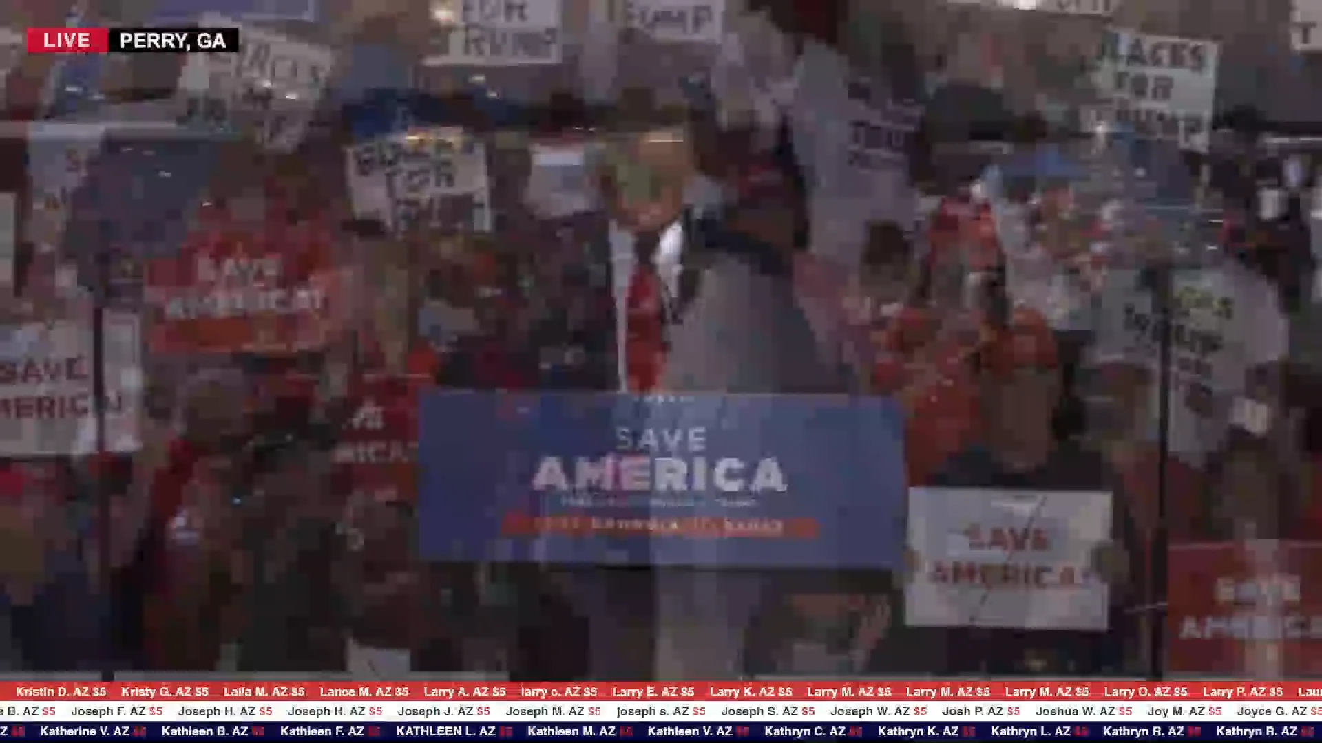 Speech: Donald Trump Holds a Political Rally in Perry, Georgia ...