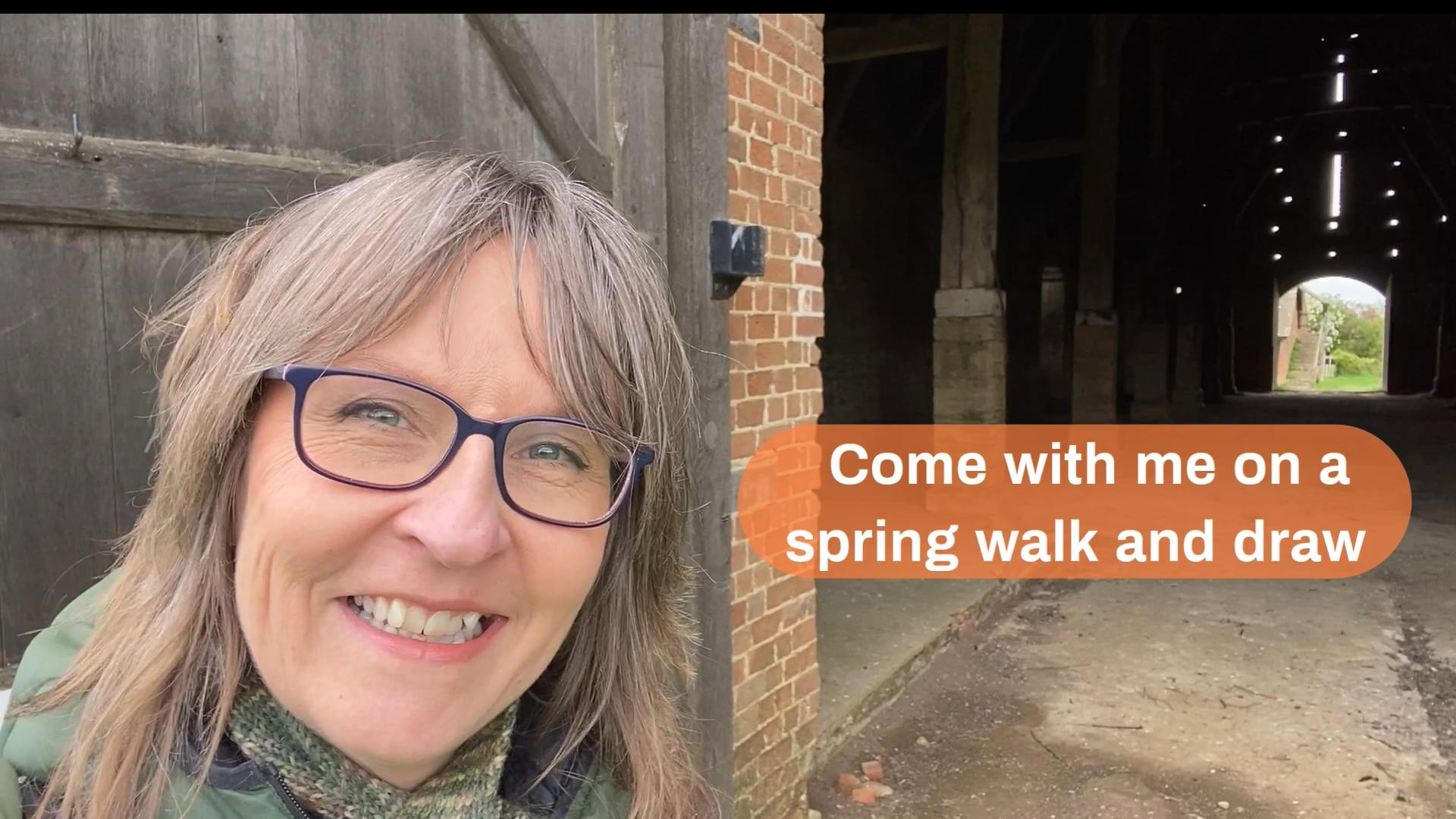 Come on a spring walk and draw with me - Taster