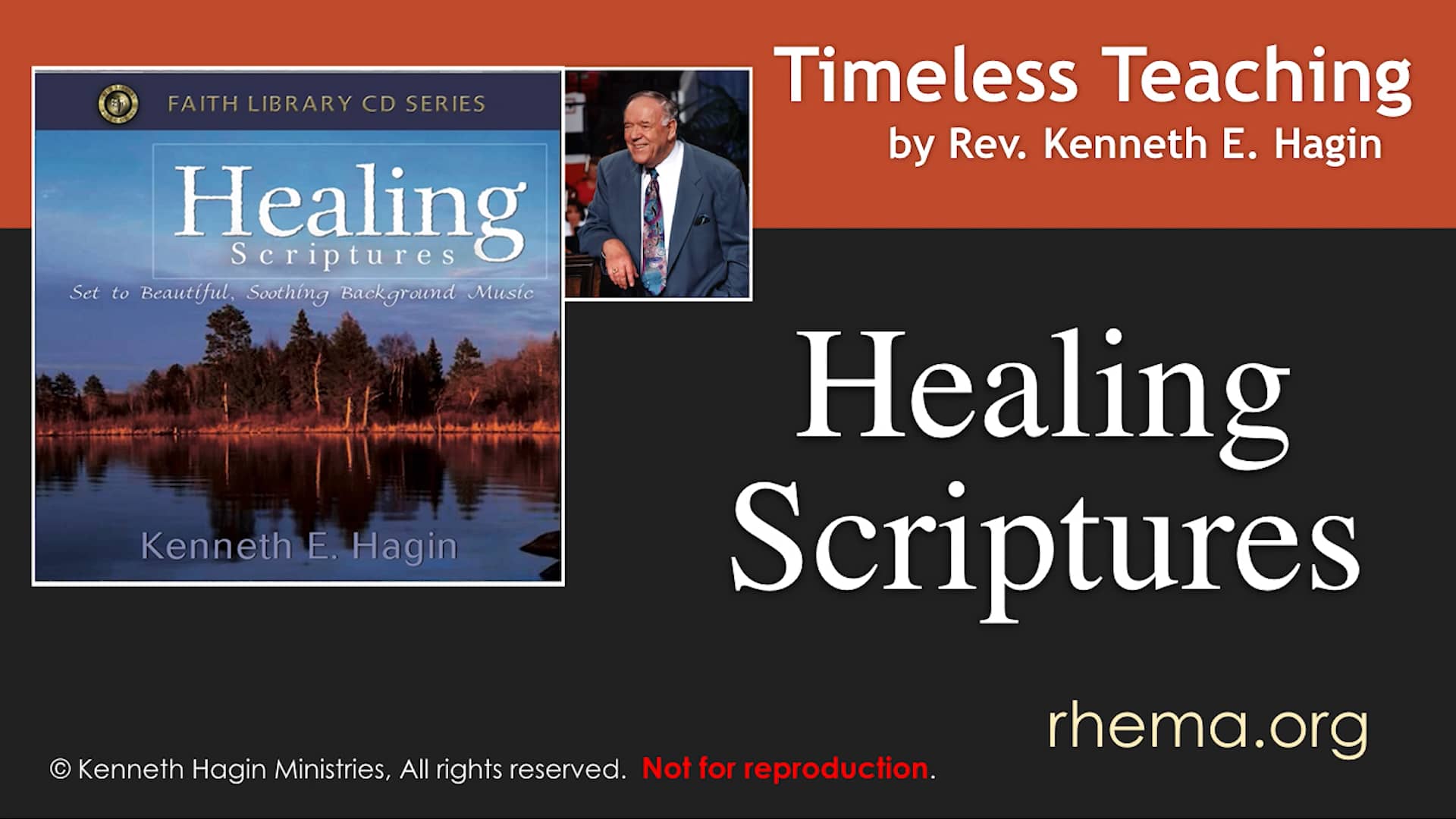 HEALING SCRIPTURES | Rev. Kenneth E. Hagin on Vimeo