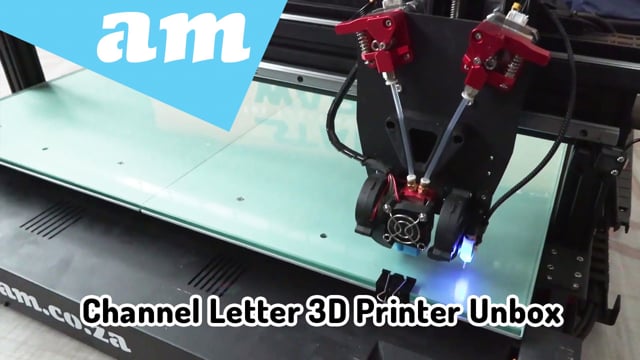 PrintUP Channel Letter 3D Printer Unbox and Installation, Filament Installation and Basic Operation