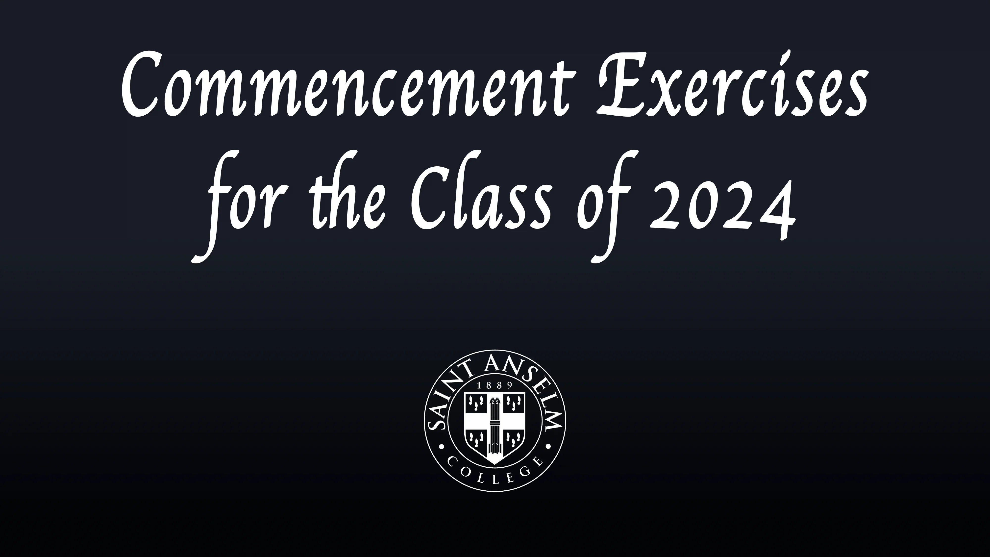 Commencement Exercises for the Class of 2024 on Vimeo