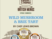 The flavours of spring are showcased in Lewis Brown's wild mushroom tart with creamy Cricket St. Thomas Brie and fresh watercress. A perfect starter to any seasonal menu that offers versatility and great flavour. Find the full recipe here.Download...
