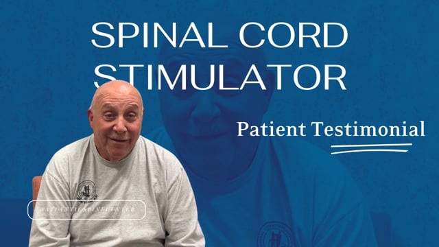 Video Testimonial by Spinal Cord Stimulator Implant at Atlantic Spine Center - Donald’s Testimonial