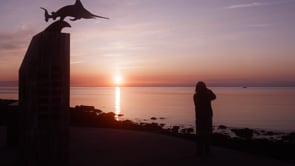 Photographing the sunset at Ureddplassen