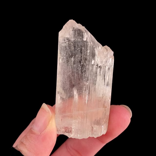 Spodumene (doubly-terminated ''floater'' crystal)