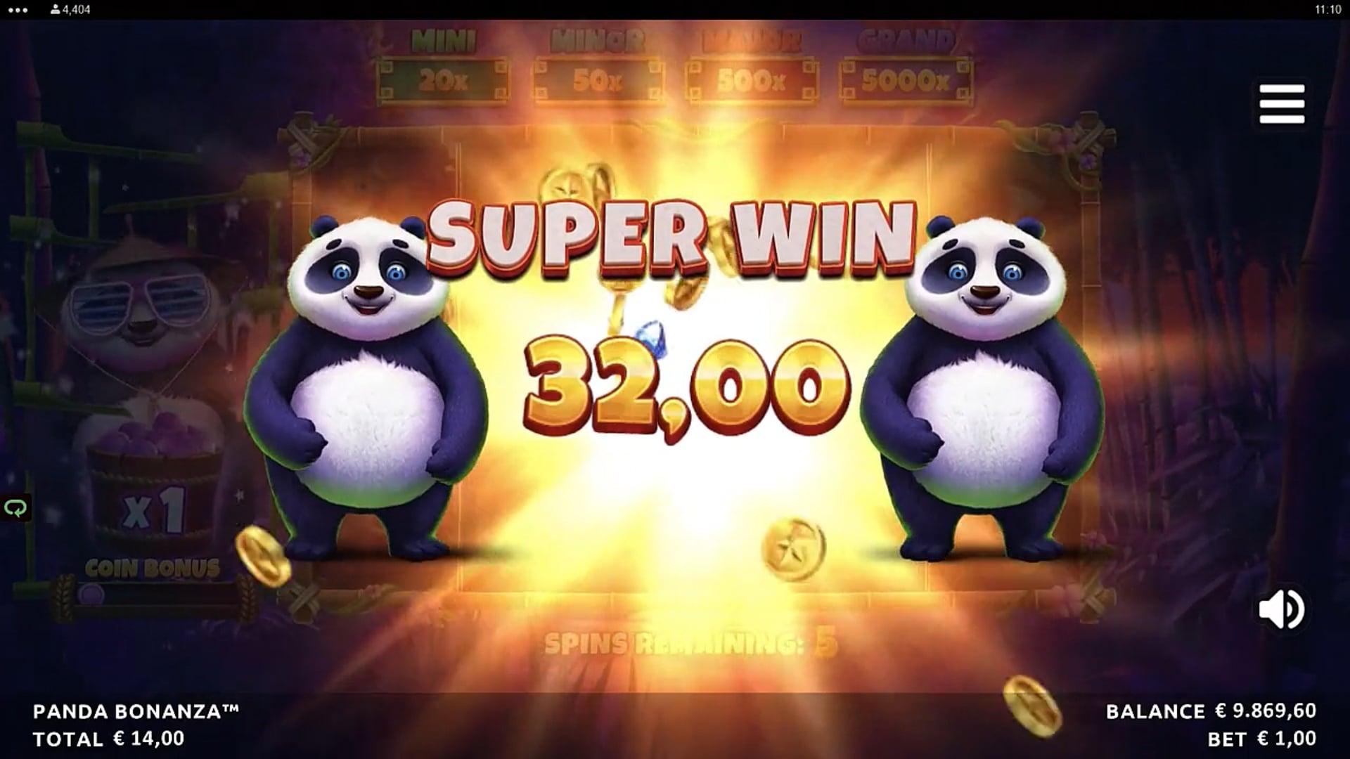 Screenshot der 30bet App Oberfläche