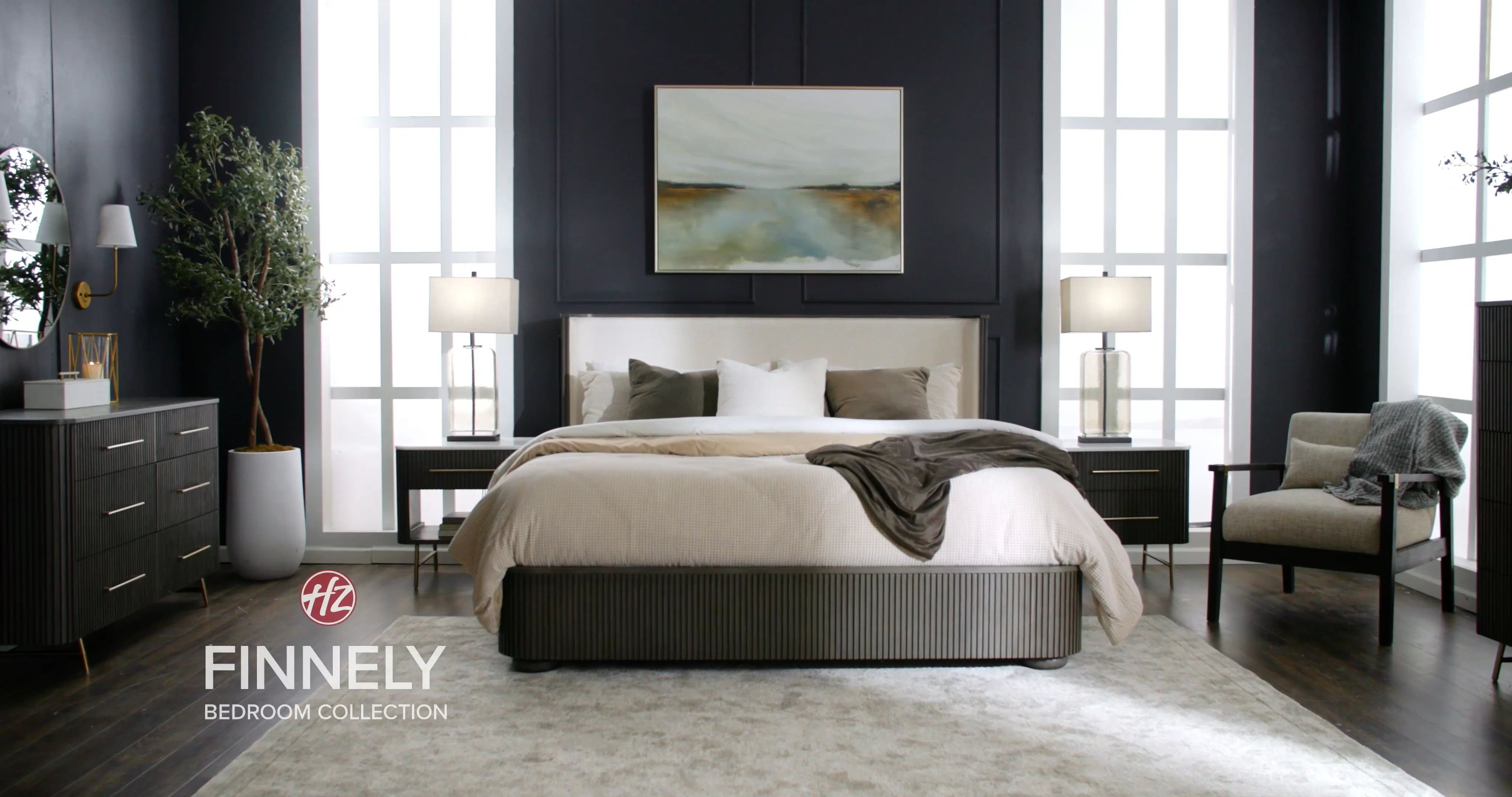 Finnely Two-Drawer Nightstand – Home Zone Furniture