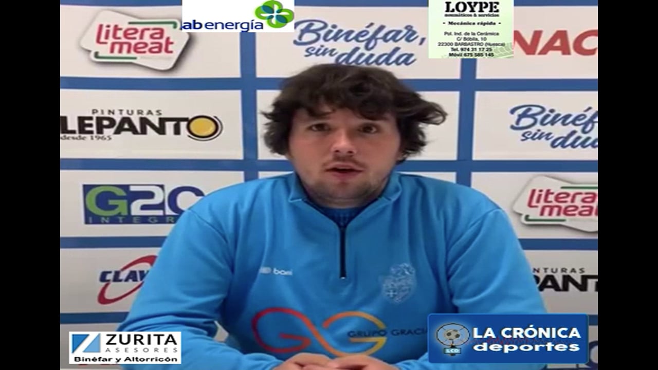 LA PREVIA / CD Binéfar - CD Fuentes / LUIS ARCAS (Entrenador Binéfar) Jor. 33 / Tercera Rfef