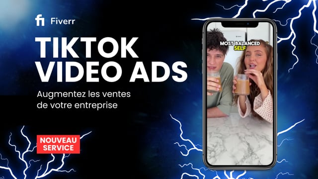 créez une vidéo tiktok publicitaire UGC créative pour votre campagne tik tok ads