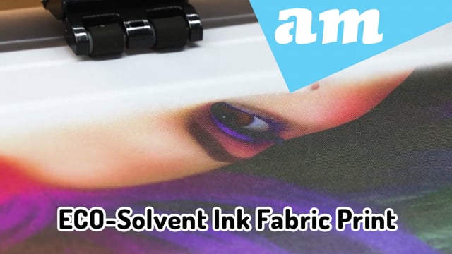 Fabric Print on Large Format Printer with ECO-Solvent Ink Test Print