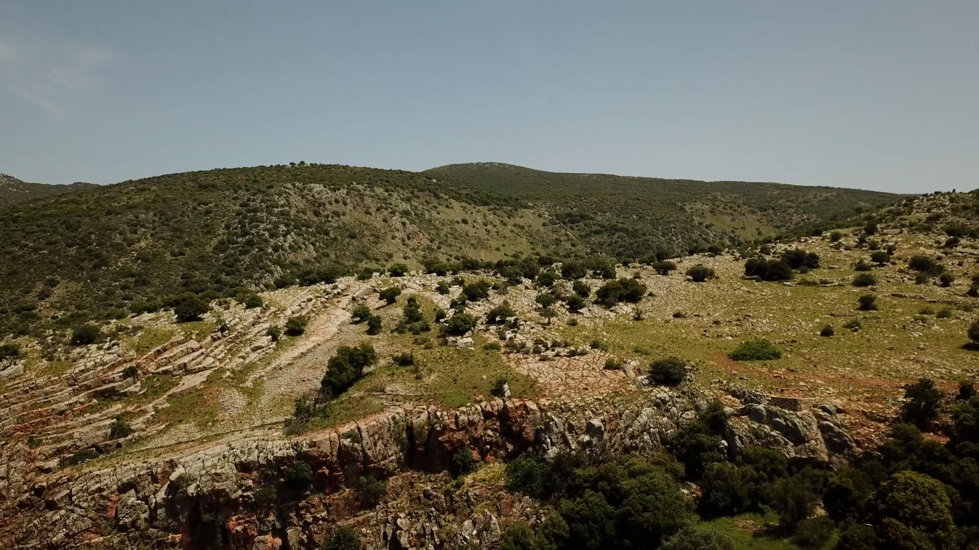 Aerial View of Caesarea Philippi (Panias) (Matt 16:13) House Visual Study Bible https://hvsb