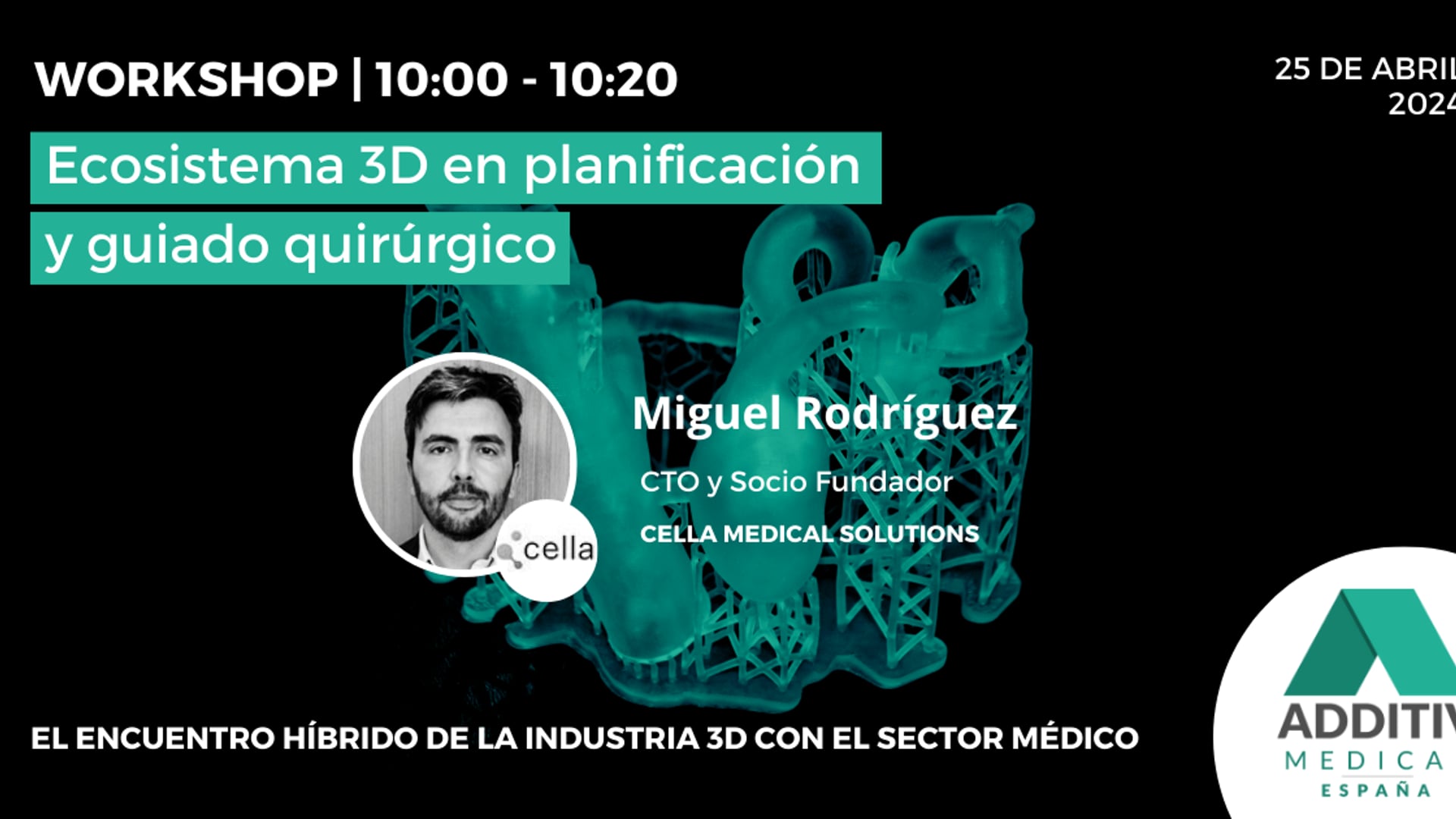 WORKSHOP 1 – Ecosistema 3D en planificación y guiado quirúrgico