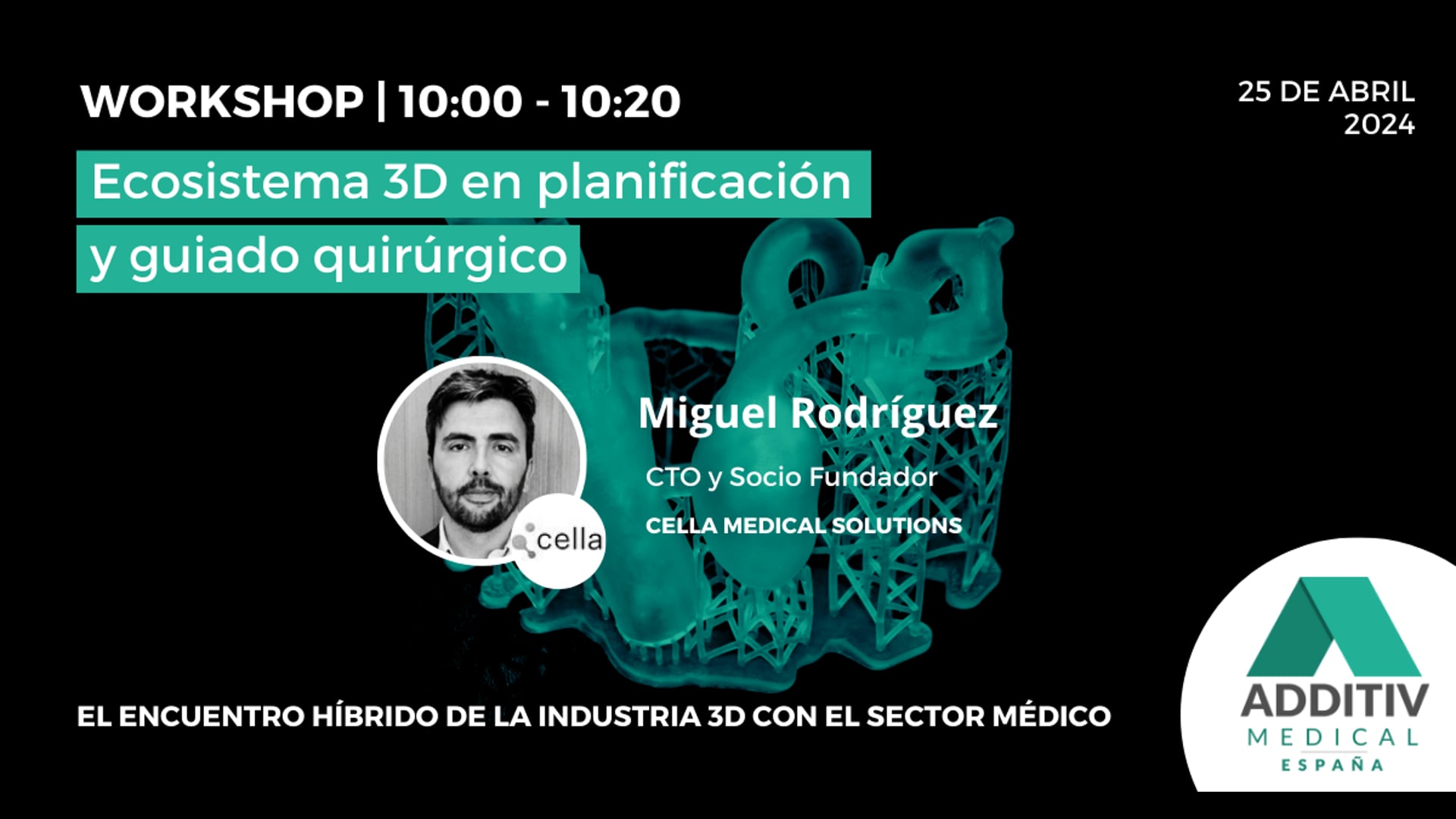 WORKSHOP 1 – Ecosistema 3D en planificación y guiado quirúrgico