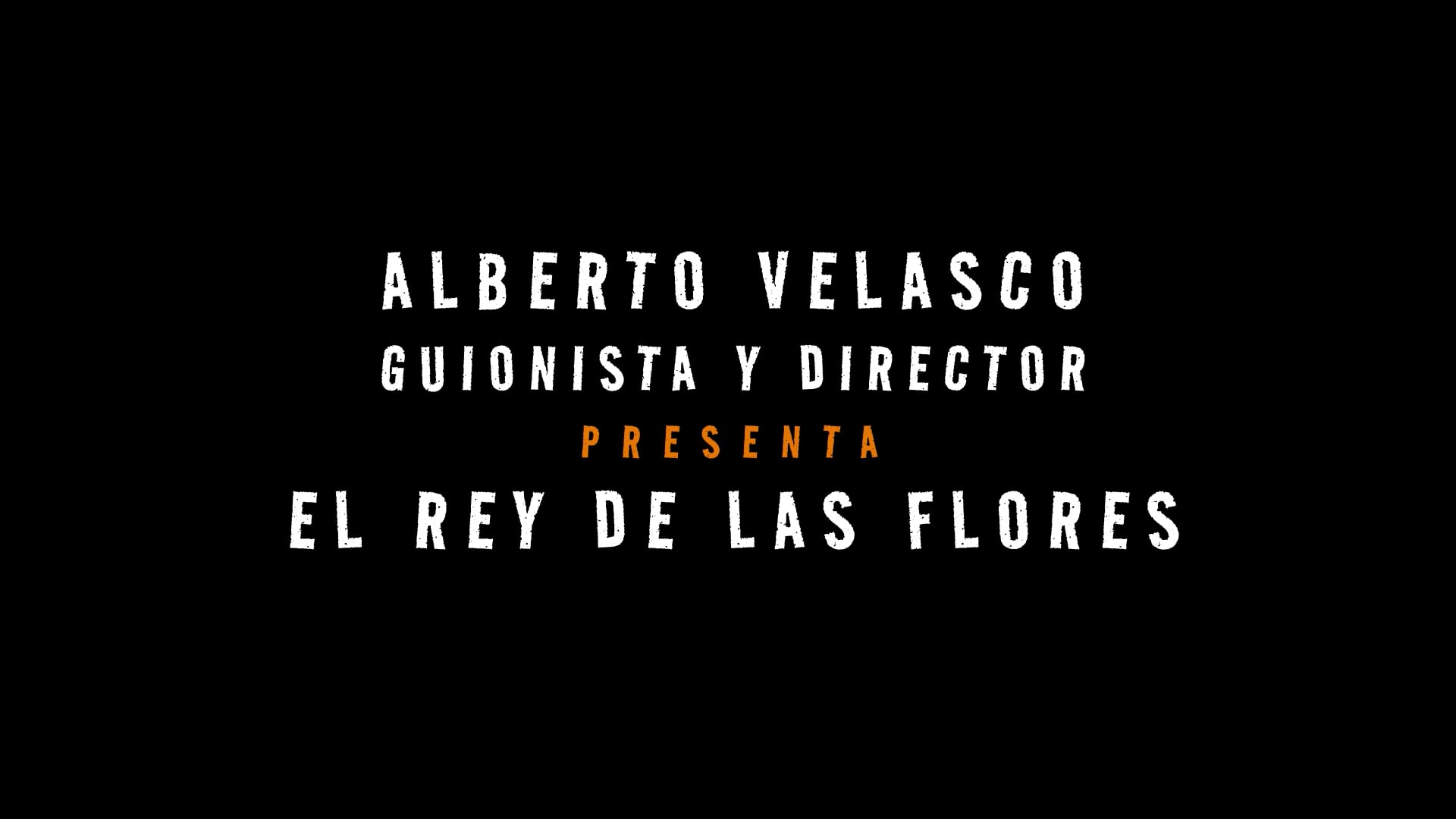 Alberto Velasco presenta «El rey de las flores»