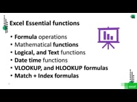 Microsoft Excel:  Course Curriculum
