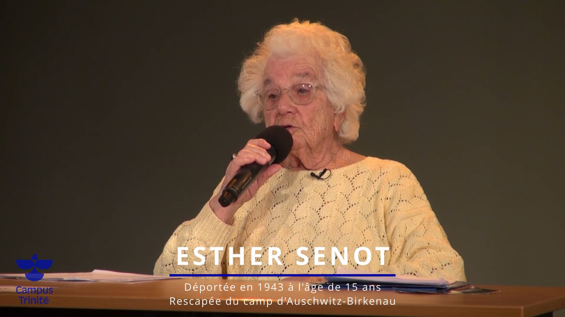 Témoignage d'Esther Sénot, rescapée du camp d'Auschwitz-Birkenau