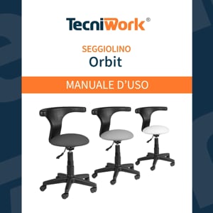 Orbit - Professioneller Stuhl mit drehbarer Rückenlehne