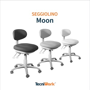 Moon - Professional chair with ergonomic seat and backrest