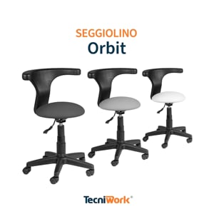 Orbit - Chaise professionnelle avec dossier pivotant