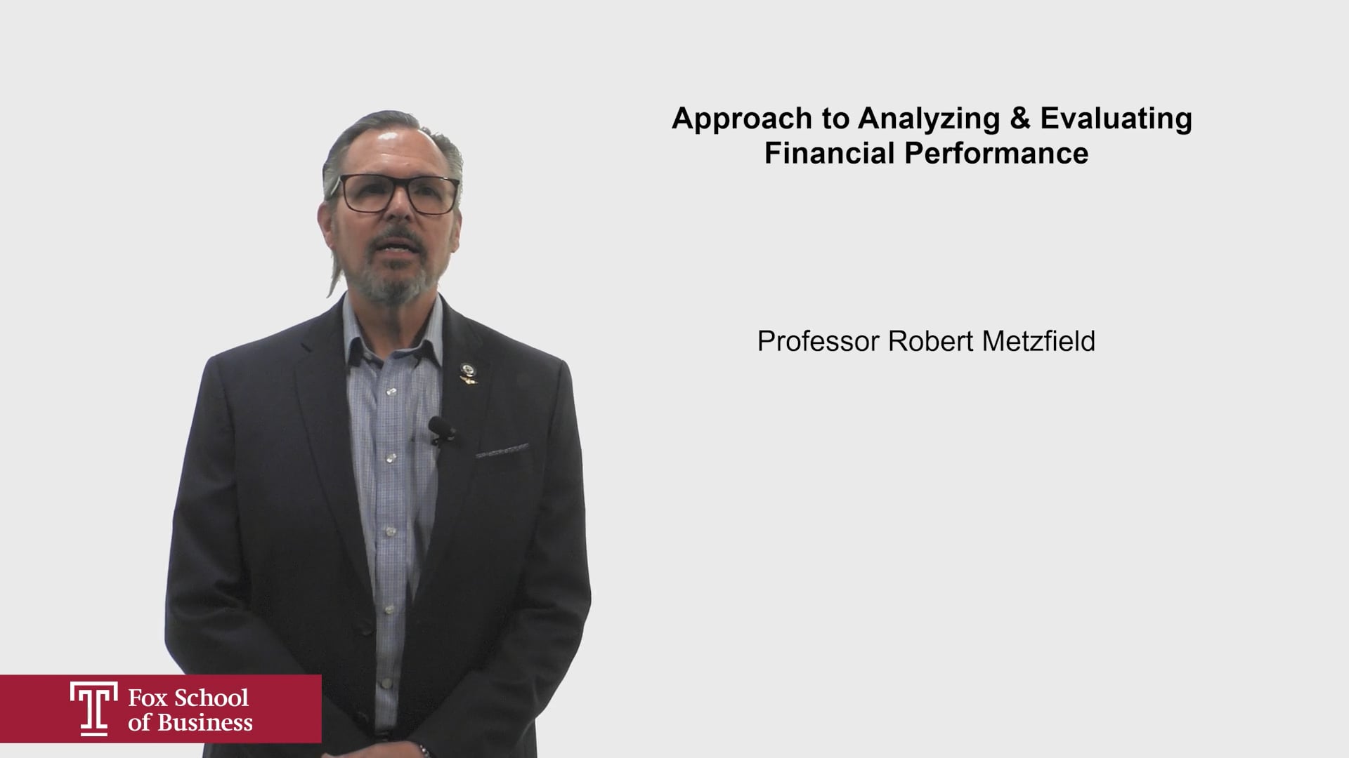 Approach to Analyzing & Evaluating Financial Performance