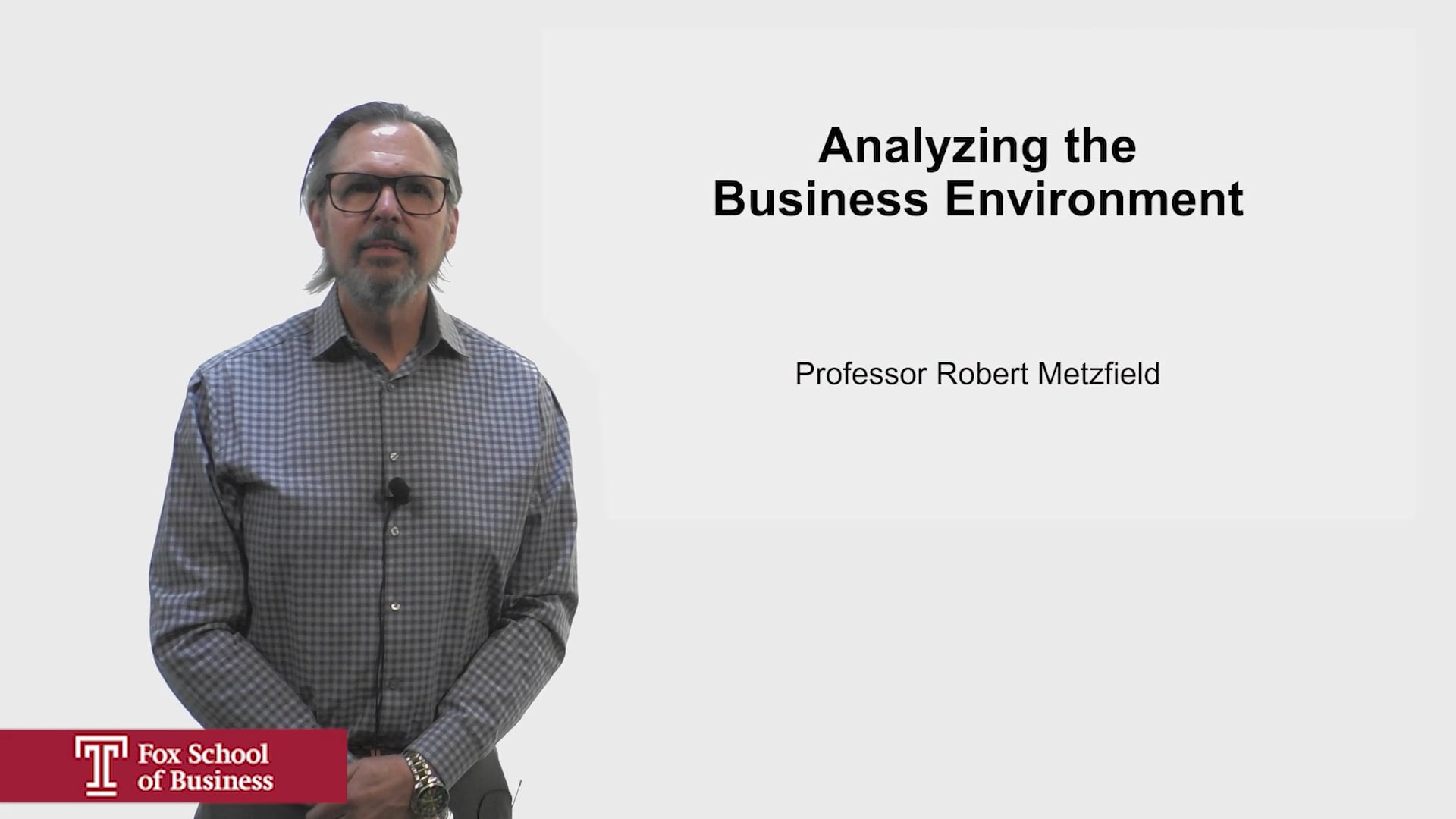 Analyzing the Business Environment
