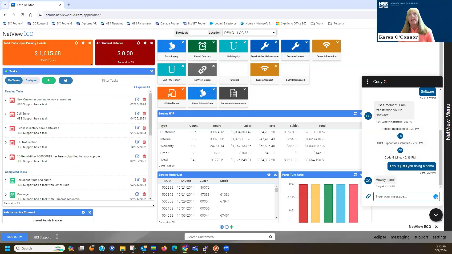 HBS Systems SupportNow New Chat Feature