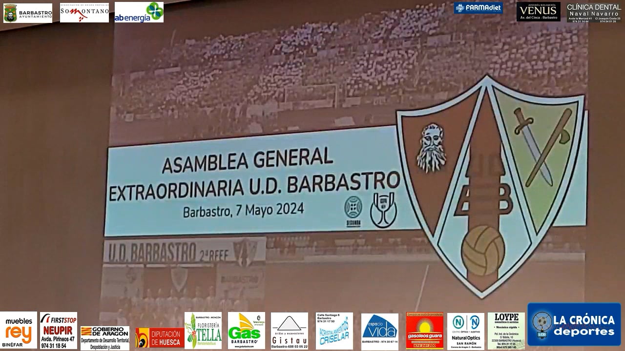 ASAMBLEA GENERAL DE LA UD BARBASTRO Y ENTREVISTAS. (Ver Completa) Martes 07.05.2024