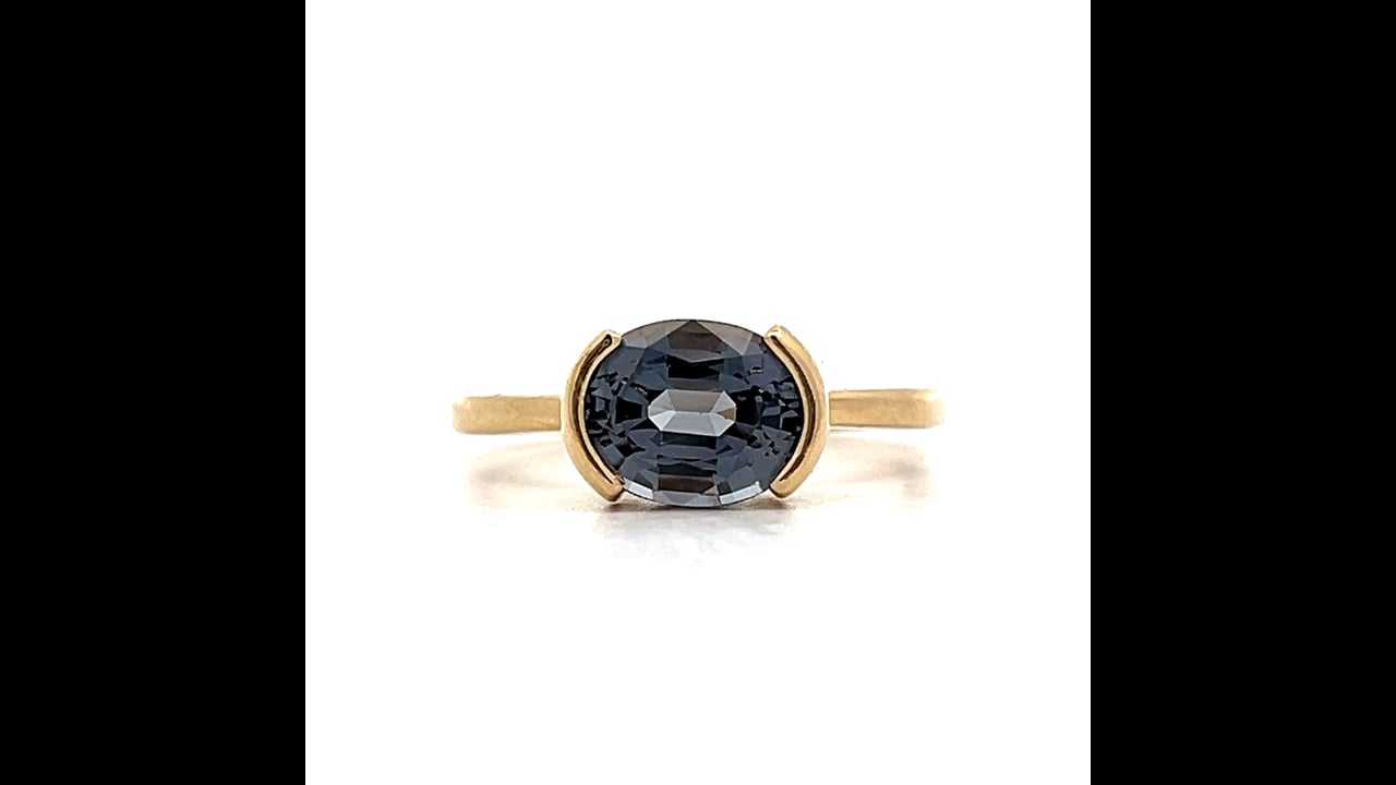2.17 Oval Cut Purple Spinel Engagement Ring in 14k – Filigree Jewelers