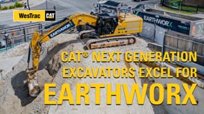 Cat® Next Gen excavators excel for Earthworx