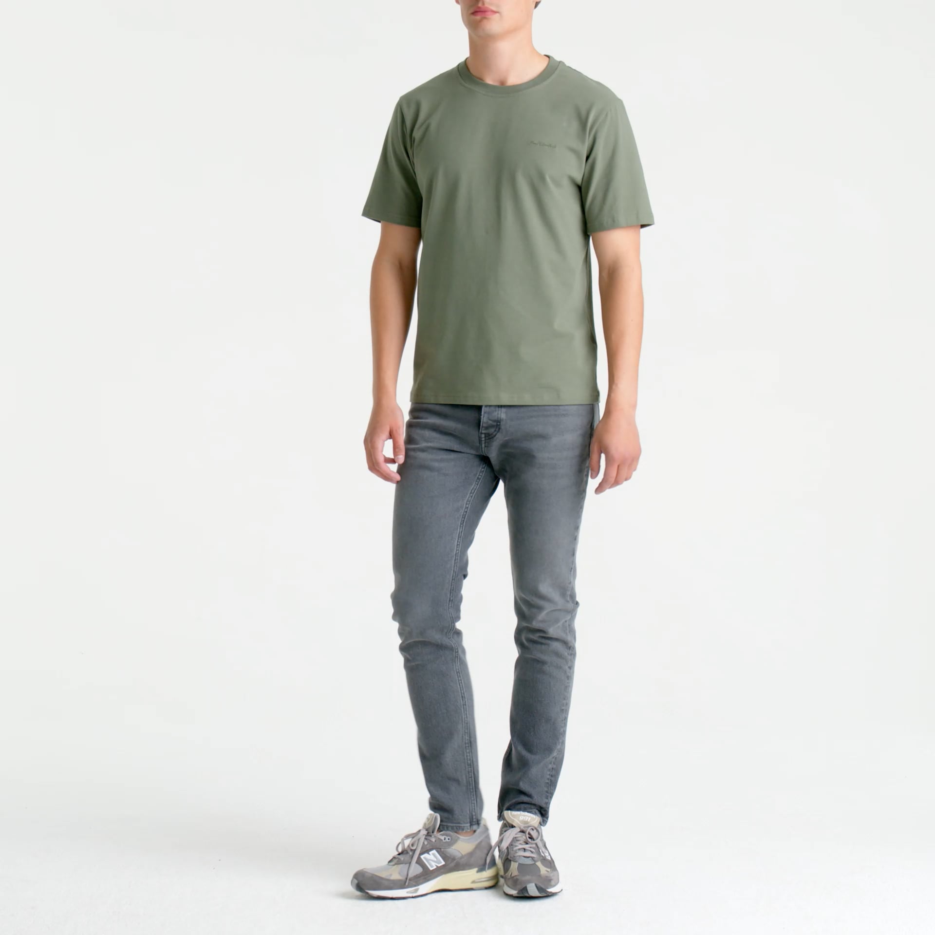 King Essentials The Shawn T-Shirt Olivgrün KM111010002-G025T
