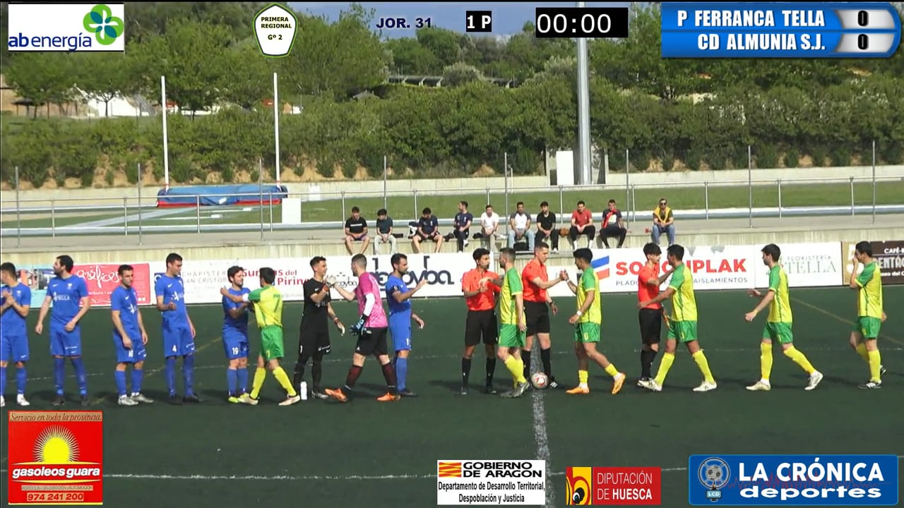 (RESUMEN Y GOLES) Peña Ferranca Tella 2-0 CD Almunia S.J. / Jor. 31 / Primera Regional Gr 2